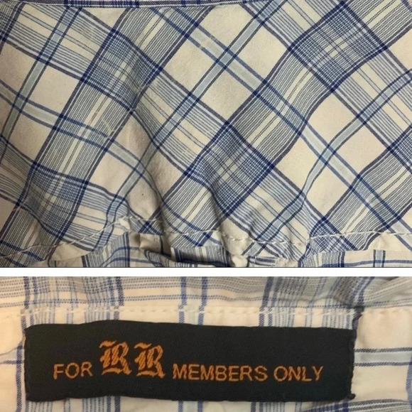 Rock Revival Men’s Plaid Western Pearl Snap Shirt Size XL - Picture 4 of 9